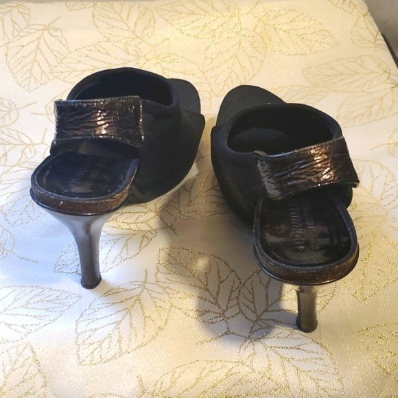 Donald Pliner Made in Spain Black heels sandals Size 6 - Picture 8 of 15